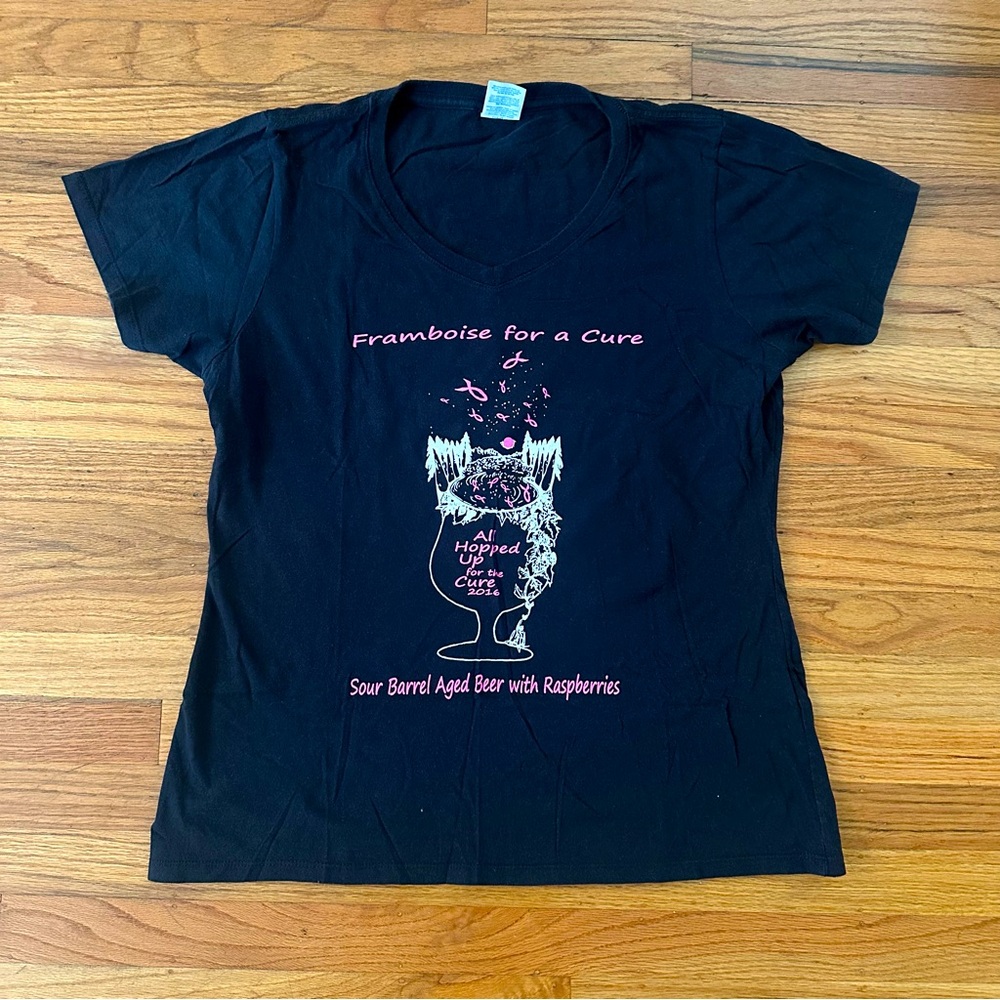 RRBC Framboise for a cure black womens shirt